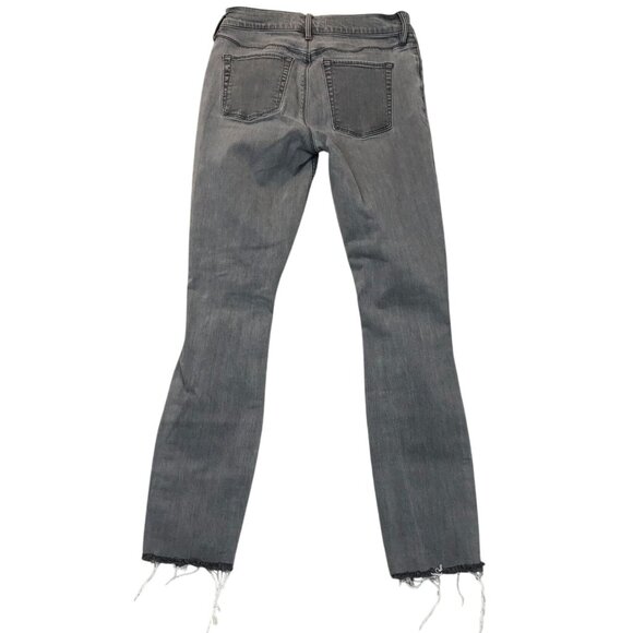 Pacsun Womens Jeans Size 24 Distressed Ankle Skinny Jeggings Frayed Hem Gray Y2K - Picture 2 of 15